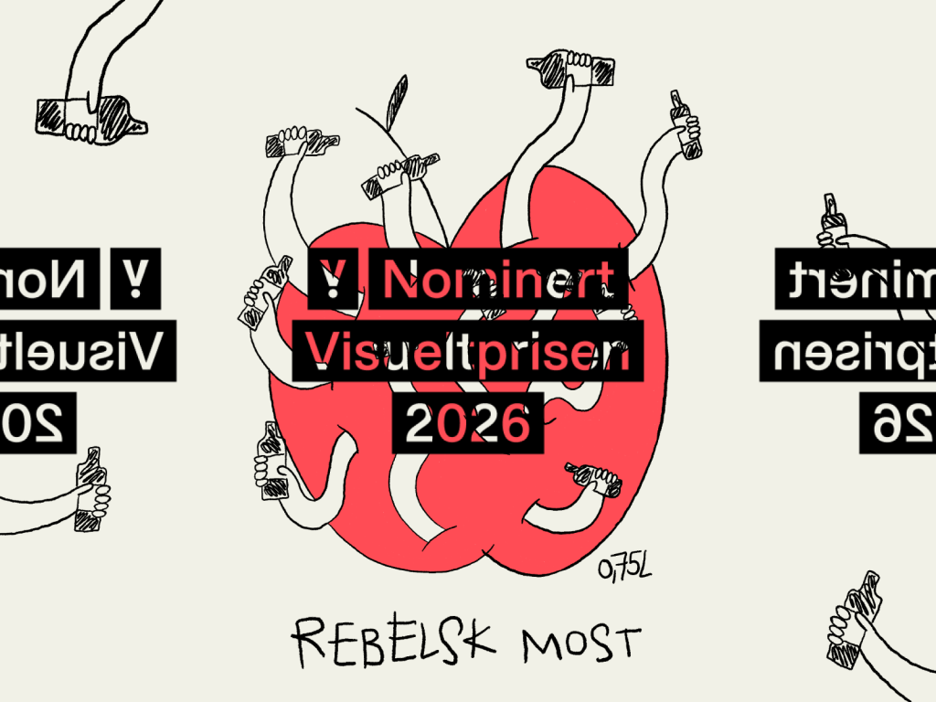 Etiketten på Rebelsk Most er nominert til Grafills prestisjetunge Visueltprisen 2026. Det er en av våre egne medlemmer som står bak designet.